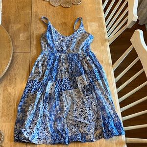 Blue cami short sundress